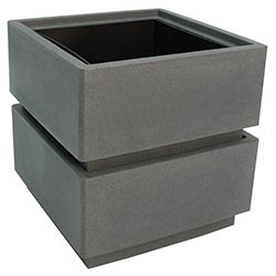 TF4255 Square Stackable Plastic Planter